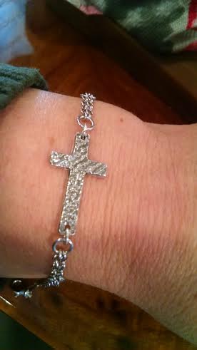 Sideways Cross Bracelet